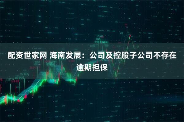 配资世家网 海南发展：公司及控股子公司不存在逾期担保